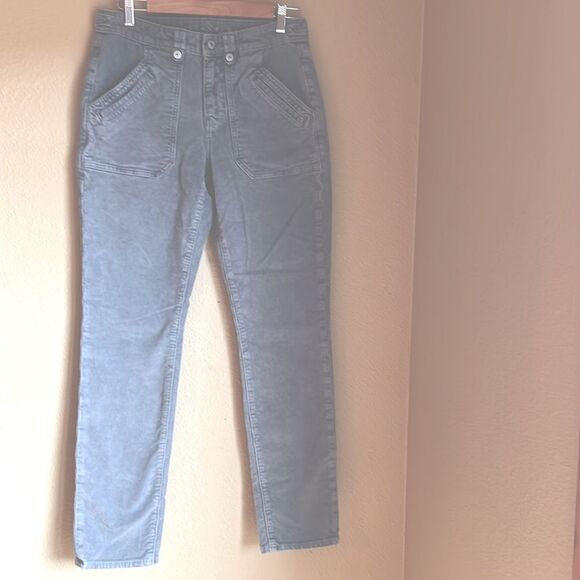 American Eagle corduroy pants light gray 6 regular Classic Skinny - Picture 3 of 13